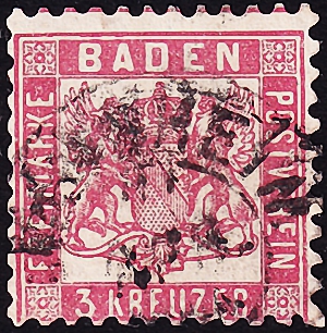 Германия , Баден . 1962 год . Coat of arms . Каталог 400,0 €. 